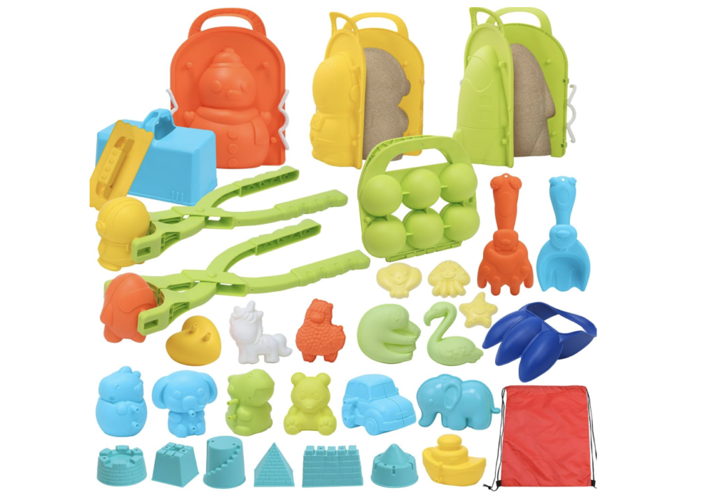 35-piece snowball making kit, kids stocking stuffers